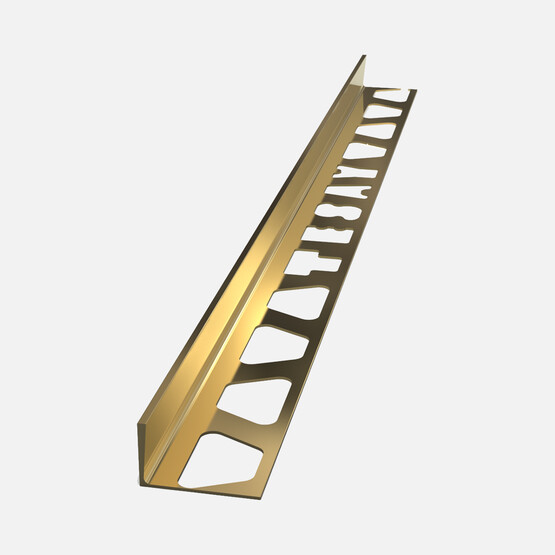 Tesay 10 mm Alüminyum Fayans Bitim Profili Sarı Parlak