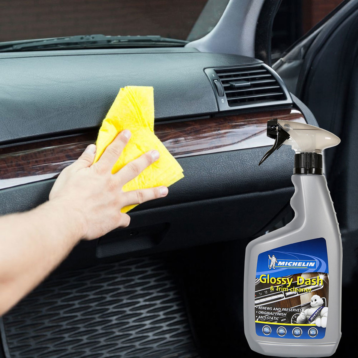    Michelin MC31388 650ml Torpido ve Trim Temizleme ve Bakım Spreyi 