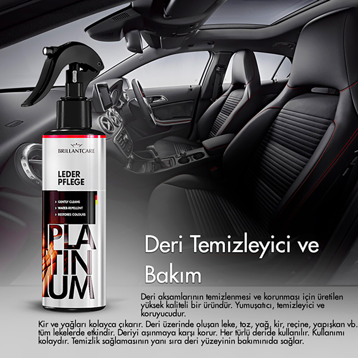    Brillantcare Platinum Deri Temizleme Ve Bakım Losyonu 200 ml  
