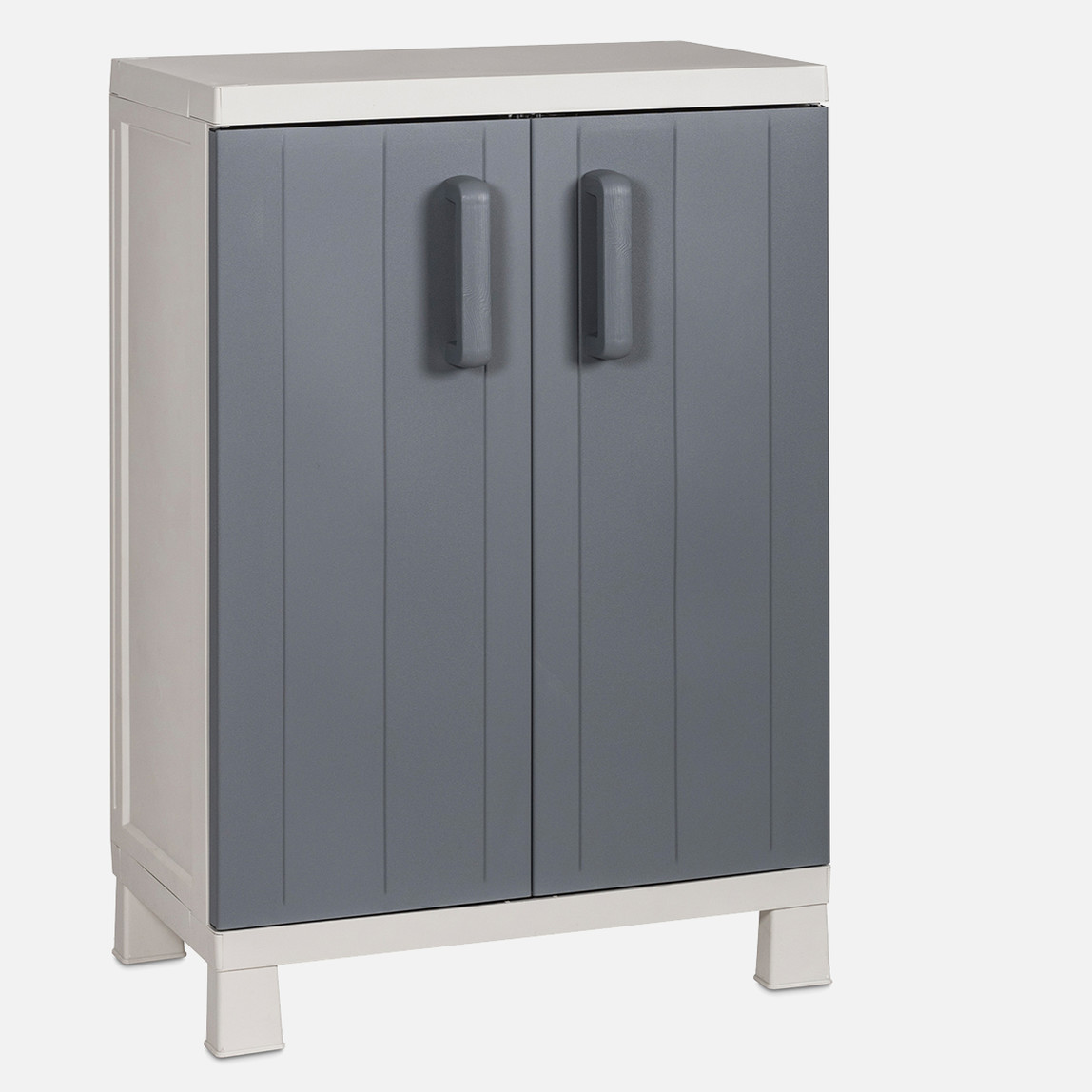    Anniversary 2 Raflı Plastik Dolap Beyaz-Antrasit 