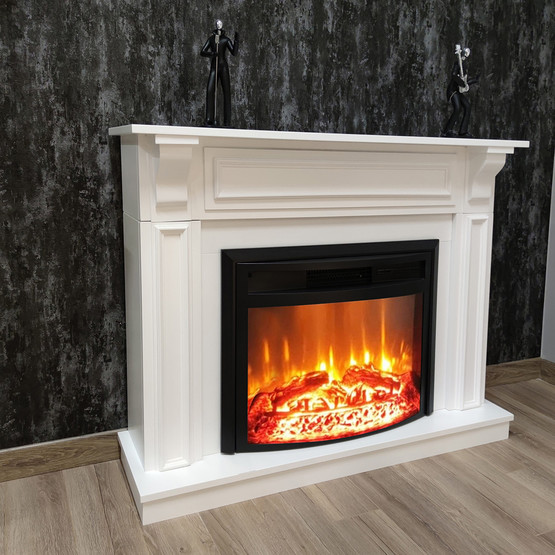 Dlc Mikanos 1800W Sütunlu Dekoratif Şömine Beyaz 