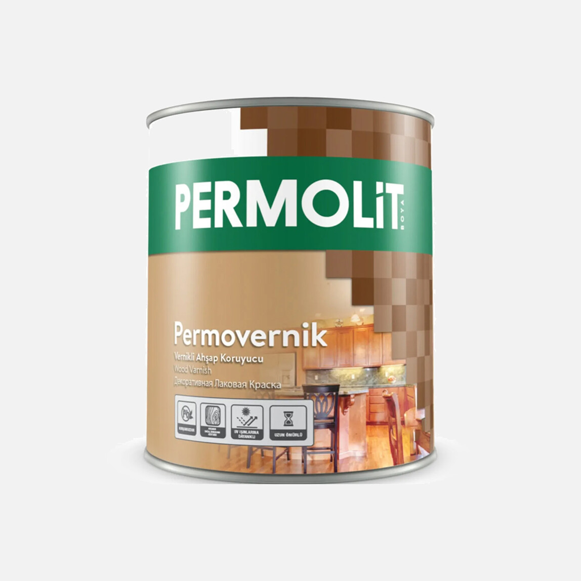    Permolit 0,75 L Vernikli Ahşap Koruyucu Sarı Zeytin 