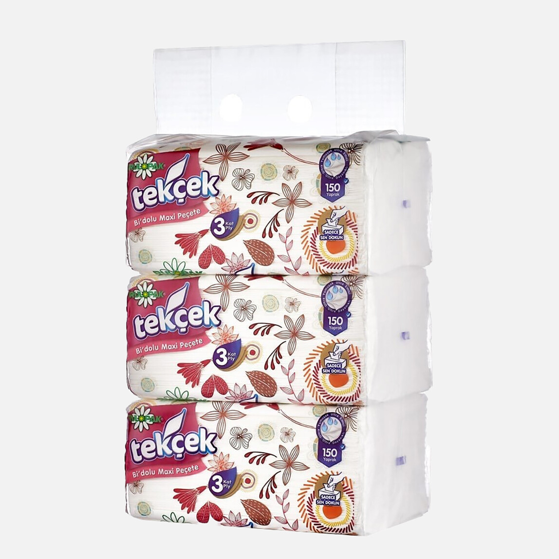    Rulopak Tekçek Maxi Peçete 3'lü 