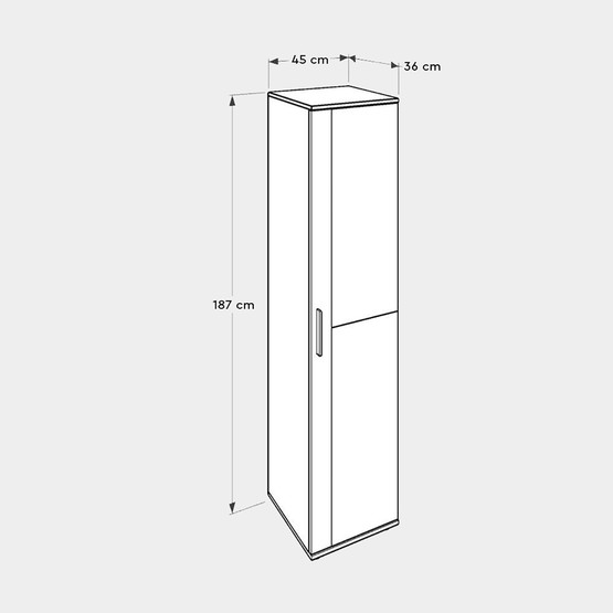 Adore Porto Tek Kapaklı 10 Bölmeli Aynalı Ayakkabılık 
