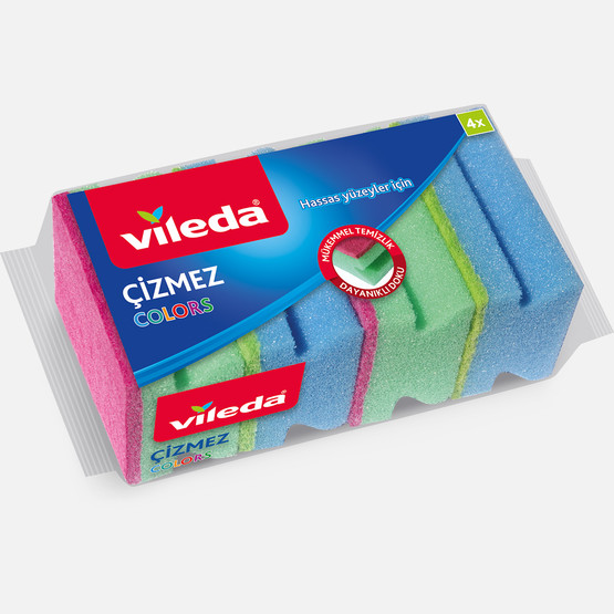 Vileda Renkli Çizmez Sünger 4'ü 