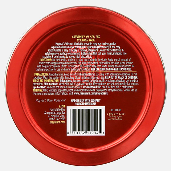 Meguiars Cleaner Wax Temizleme Koruma Katı Wax 311 gr 
