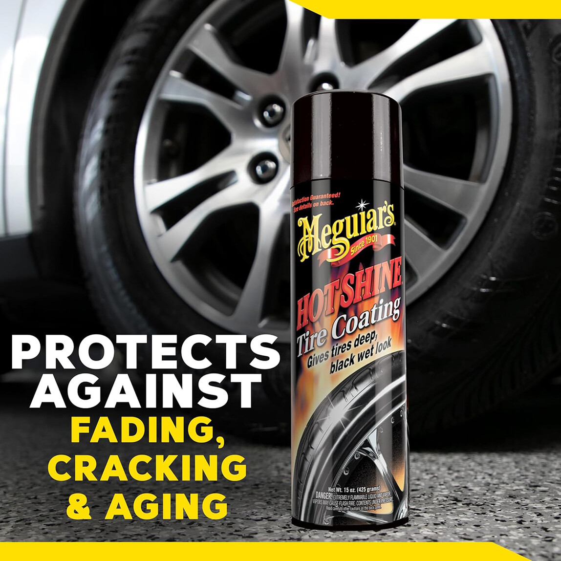    Meguiars Hot Shine Lastik Parlatıcı 425 gr  