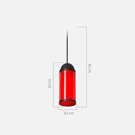 Modelight Kapsül Agaç Feneri Kırmızı  