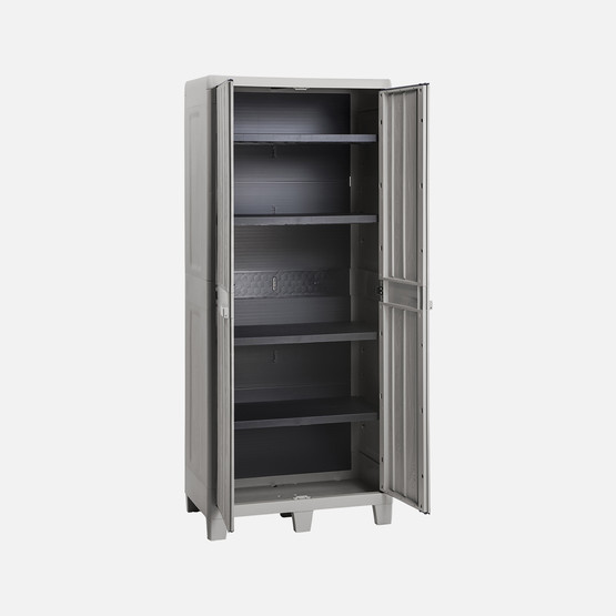 Florida XL 4 Raflı Plastik Dolap Antrasit 