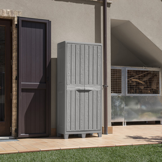 Florida XL 4 Raflı Plastik Dolap Antrasit 