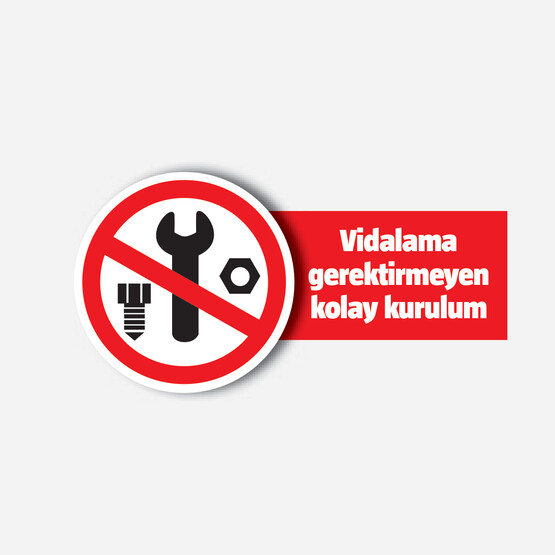 Regalux 5 Katlı Metal Raf 100x60x180 cm