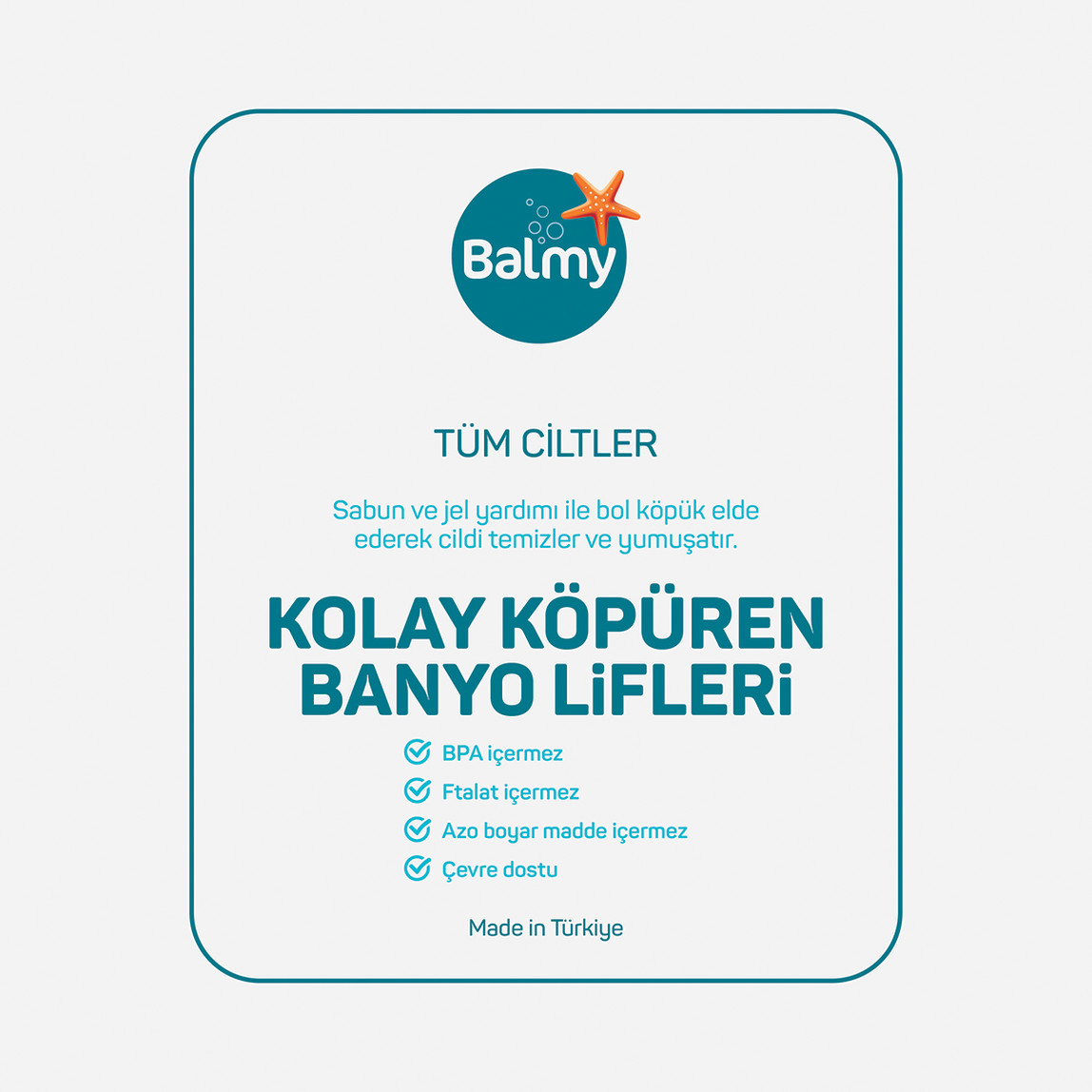    Balmy Seyahat Banyo Lifi 3'lü  