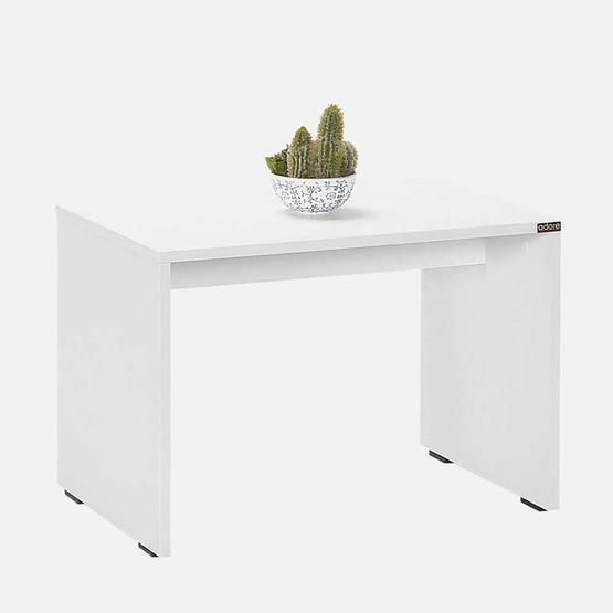 Adore Rio Yonga Levha Dikdörtgen Yan Sehpa - Diamond Beyaz 