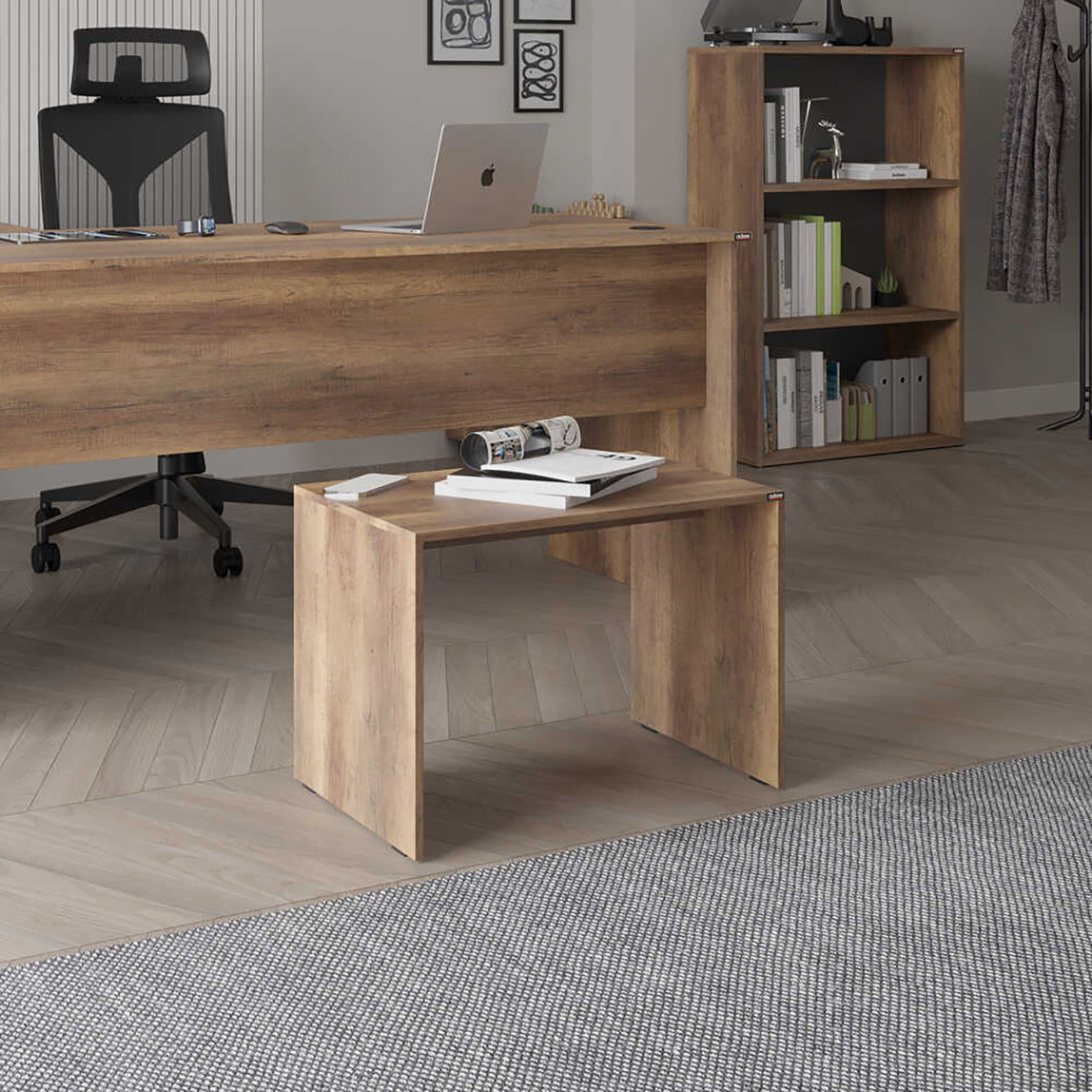    Adore Rio Yonga Levha Dikdörtgen Yan Sehpa - Ceviz  