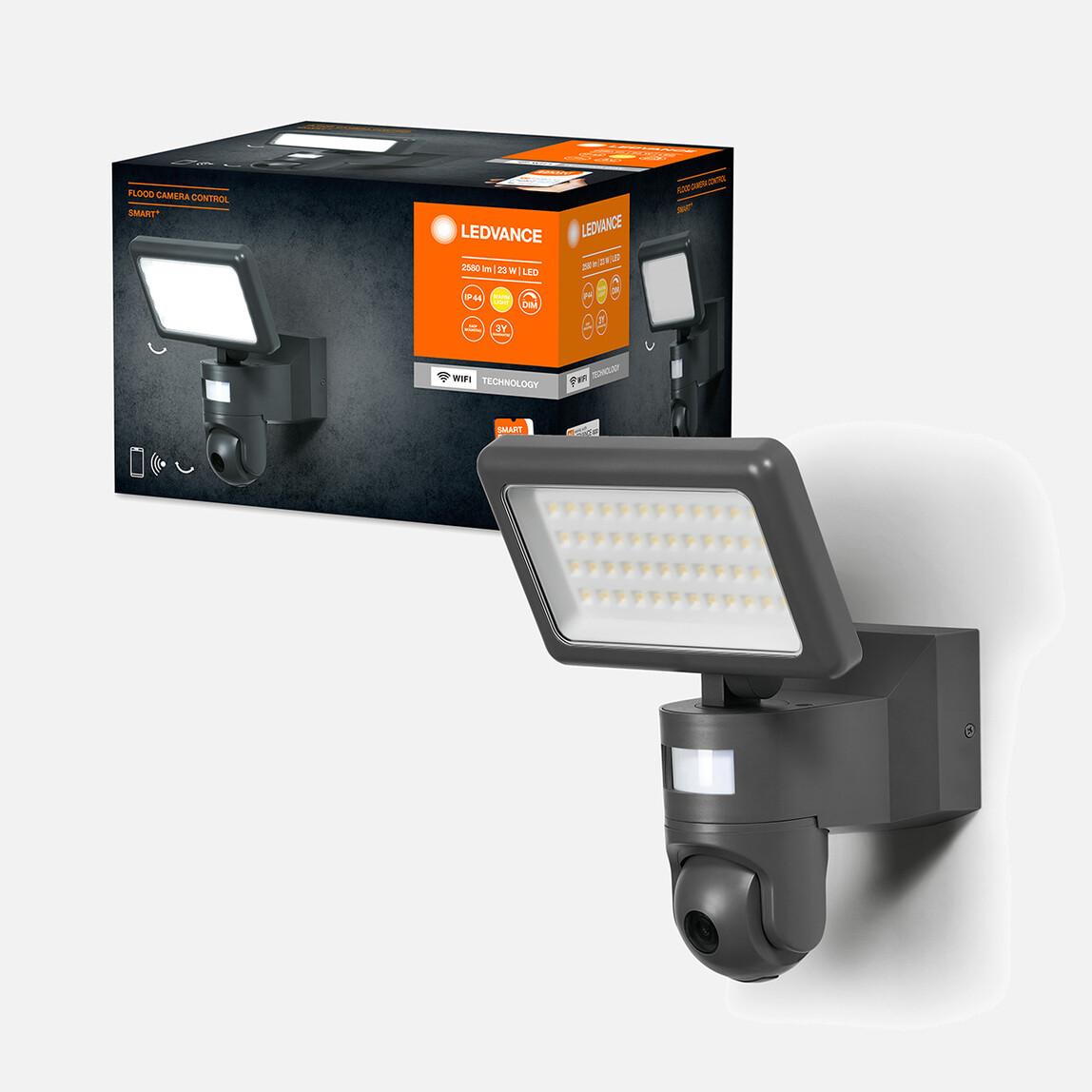    Smart Outdoor Wi-fi Flood Camera 8 Smart Sensa–R Ve Kameralı Projektör  