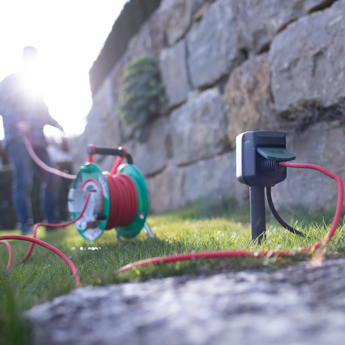    Brennenstuhl 3X1,5 25Metre Dış Mekan Kablolu Bahçe Makara  