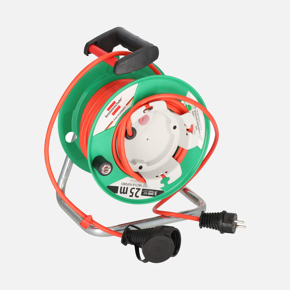    Brennenstuhl 3X1,5 25Metre Dış Mekan Kablolu Bahçe Makara  