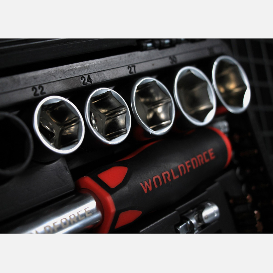    Worldforce Lokma Takımı 114 Parça S-Ultra 1/4''-1/2'' Uzatmalı Cırcır - 11501  