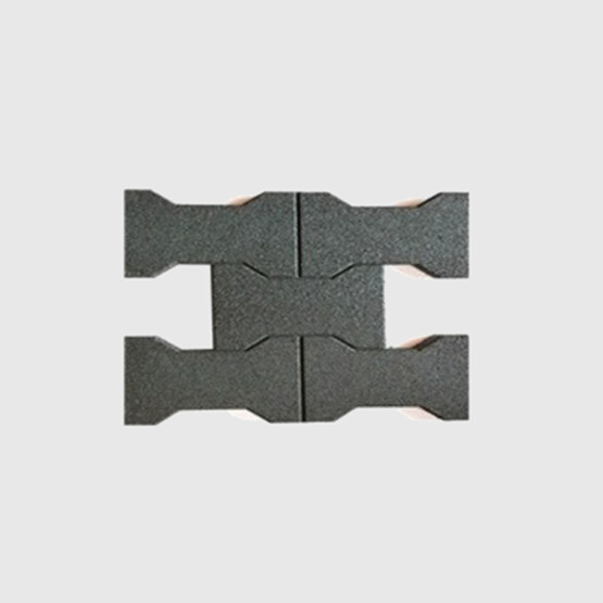 Park World Karo Kauçuk Beşli Kilit Parke Siyah  50 x 50 x 2 cm