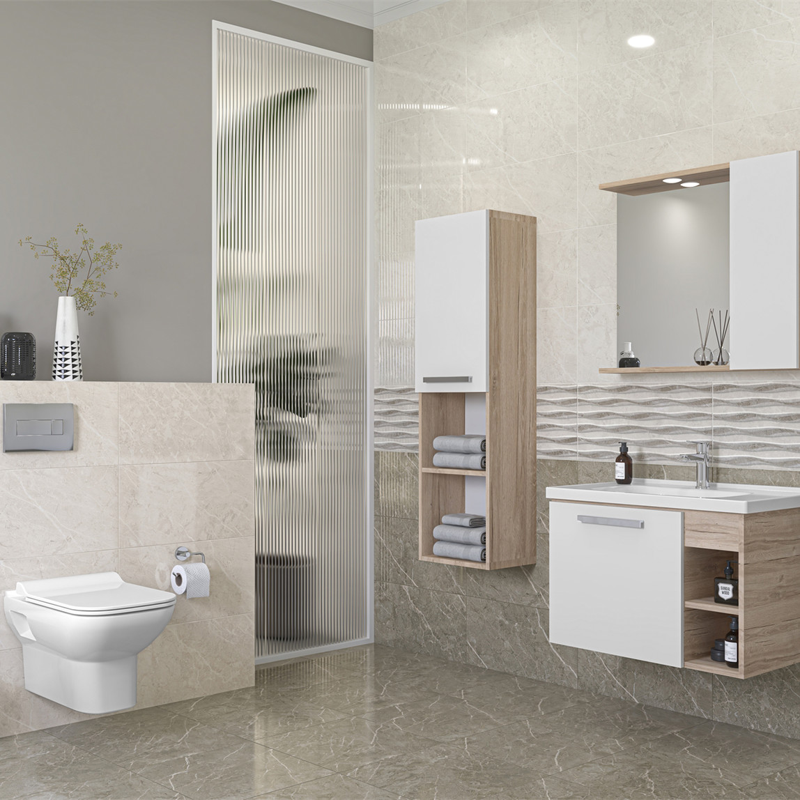    Çanakkale Seramik Alegra Karo Gri 30 x 60 cm 1,80 m2 