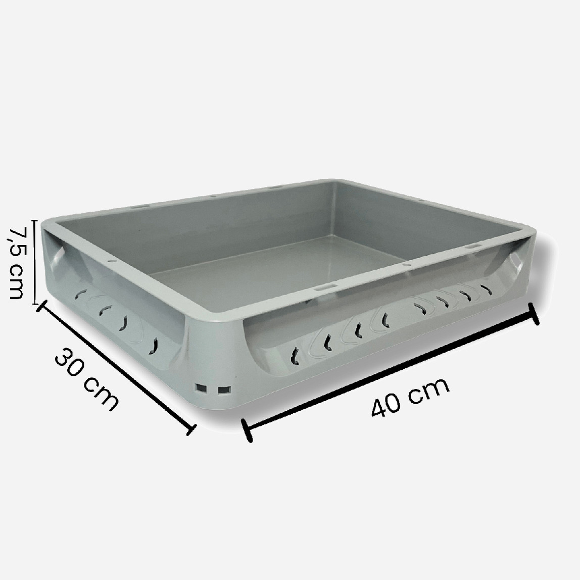    Euronorm Çok Amaçlı Taşıma ve Saklama Kasası Gri 7 lt 