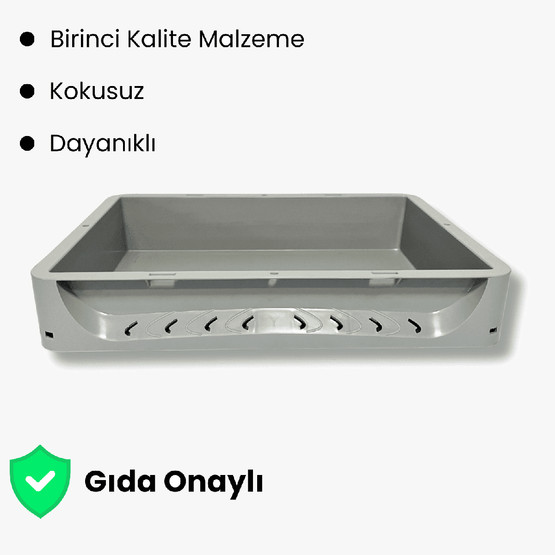 Euronorm Çok Amaçlı Taşıma ve Saklama Kasası Gri 7 lt