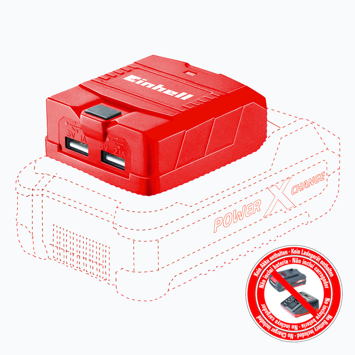    Einhell Te Cp 18V 2.1Ah Li Usb Şarj Cihazı (Akü Dahil Değildir.) 