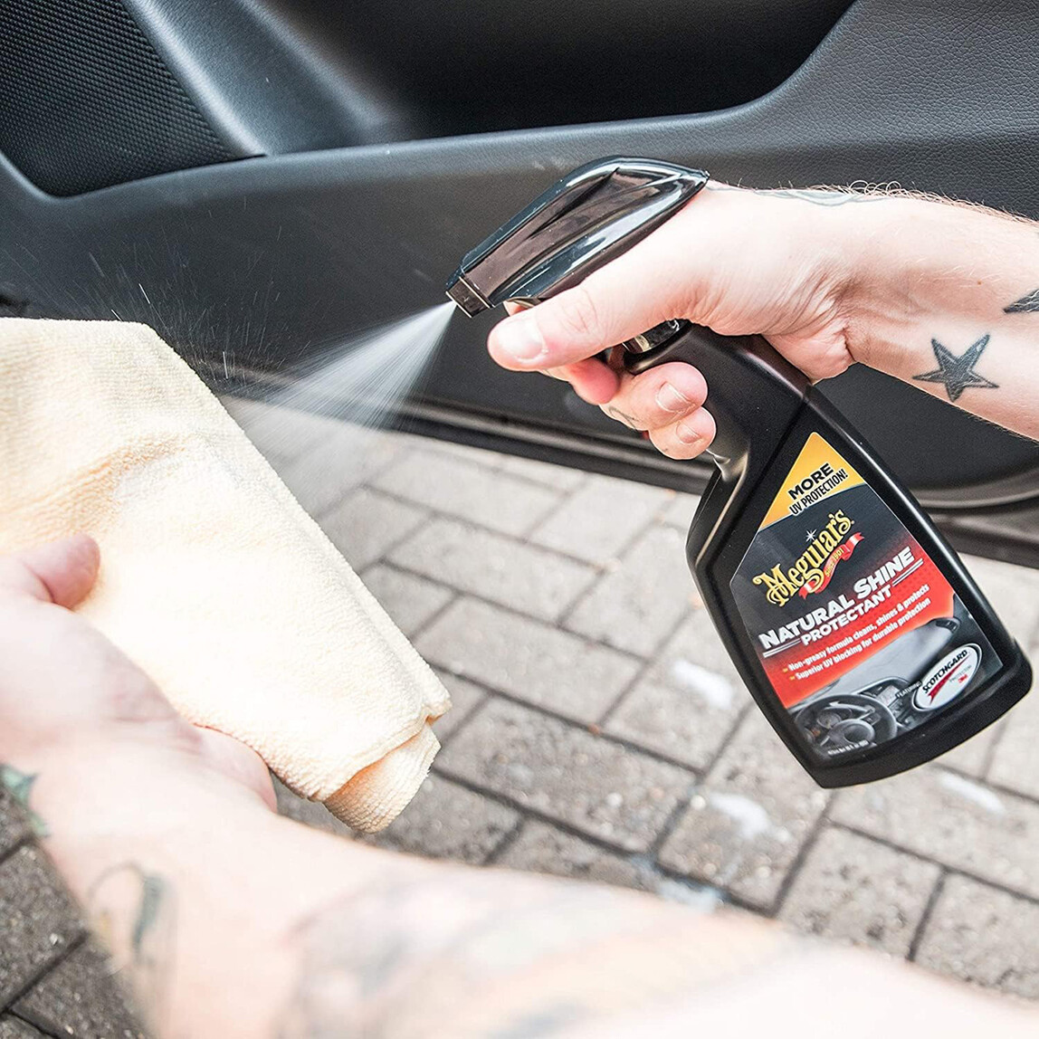    Meguiars Natural Shine Vinil Kauçuk Yüzey Koruma 473 ml  