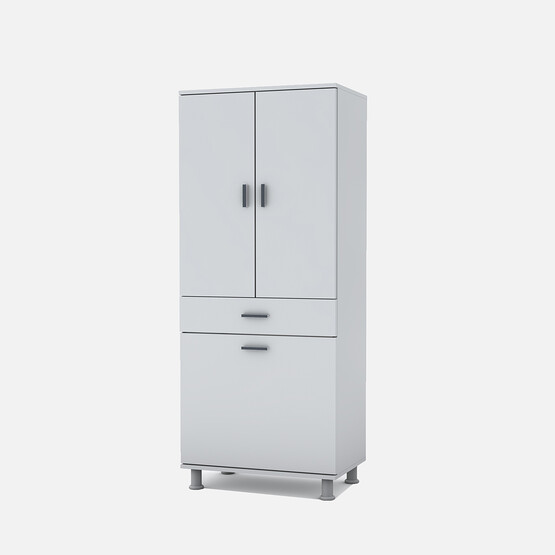 Movemo Eko 119 2 Kapaklı Sepetli 180X60X40 cm Banyo Dolabı 