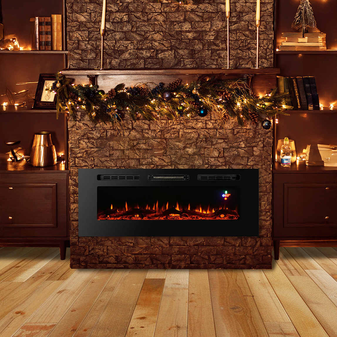    Dlc 1800W 101cm 3 Renk Plazma Dekoratif Şömine  