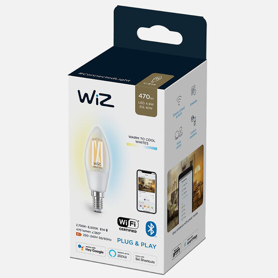 Philips Wiz C35 40W 4.9 W Beyaz E14 LED Ampul