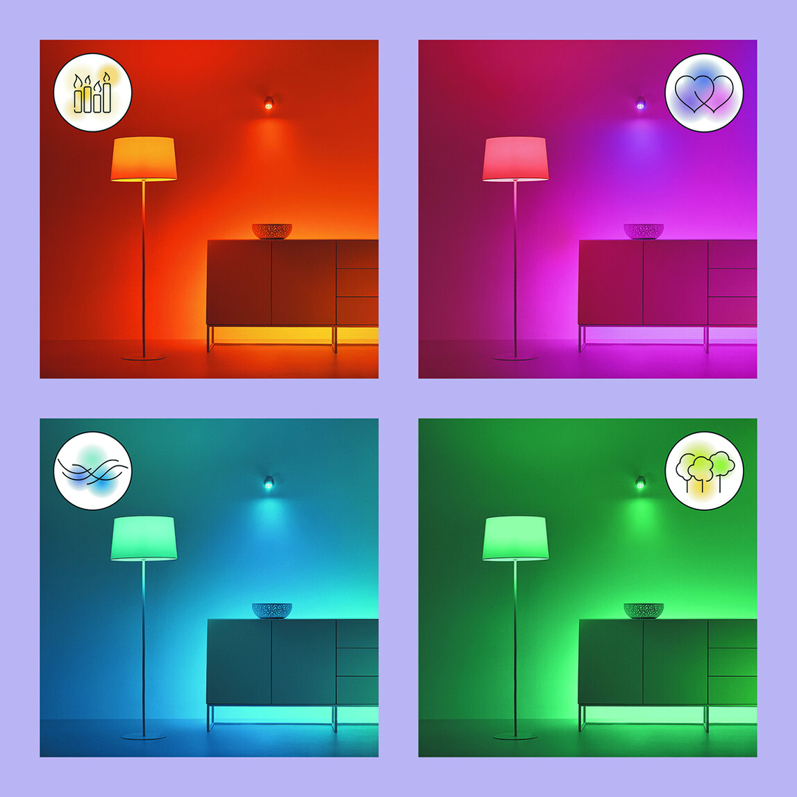    Philips Wiz G95 75 W Renkli E27 LED Ampul 