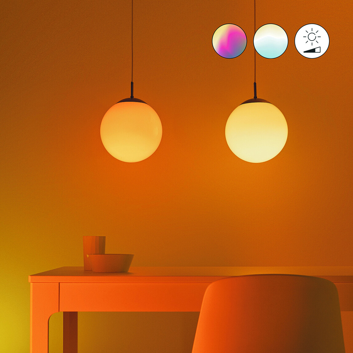    Philips Wiz G95 75 W Renkli E27 LED Ampul 