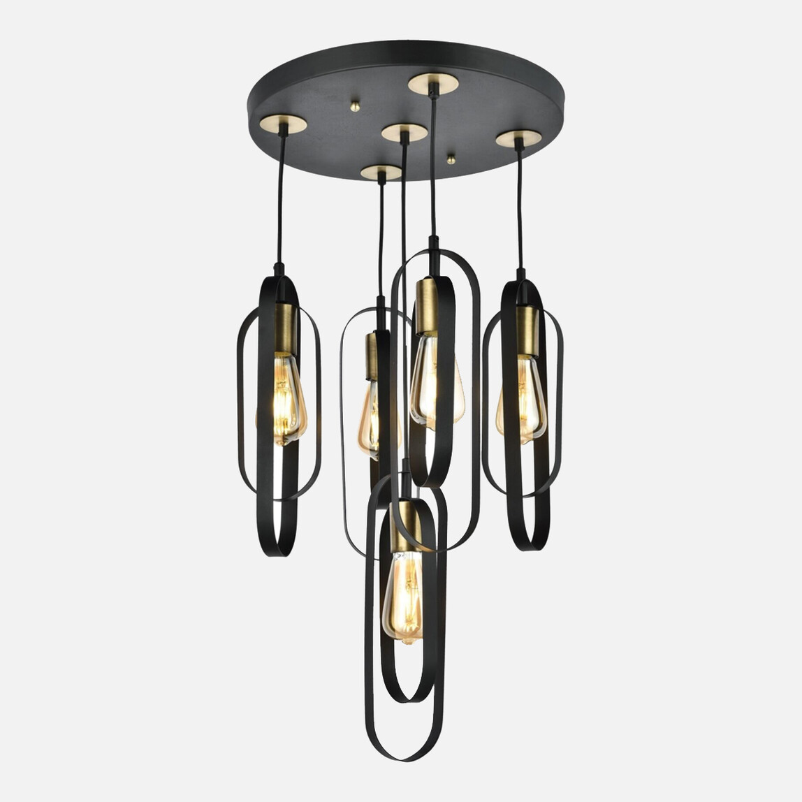    Taşcan Aydınlatma Esse Modern 5'li Metal Sarkıt Avize  