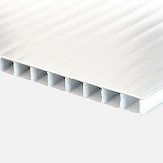 6 mm Polikarbonat Oluklu Levha 8502 Beyaz 200 x 105 cm