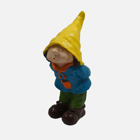 Sarı Şapkalı Erkek Çocuk Bahçe Heykeli