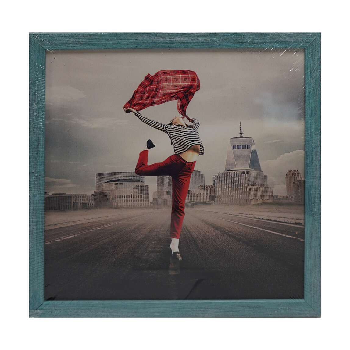    Mina Art Çerçeveli Linen Baskı Tablo As 33x33 cm 