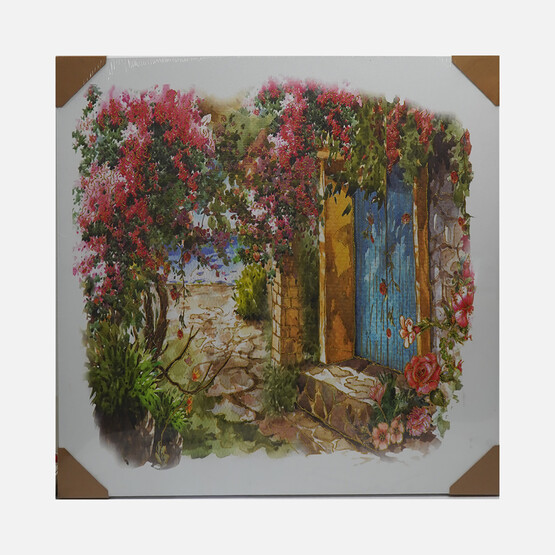 Mina Art Uv Baskı Kanvas İşlemeli Tablo 80x80 cm