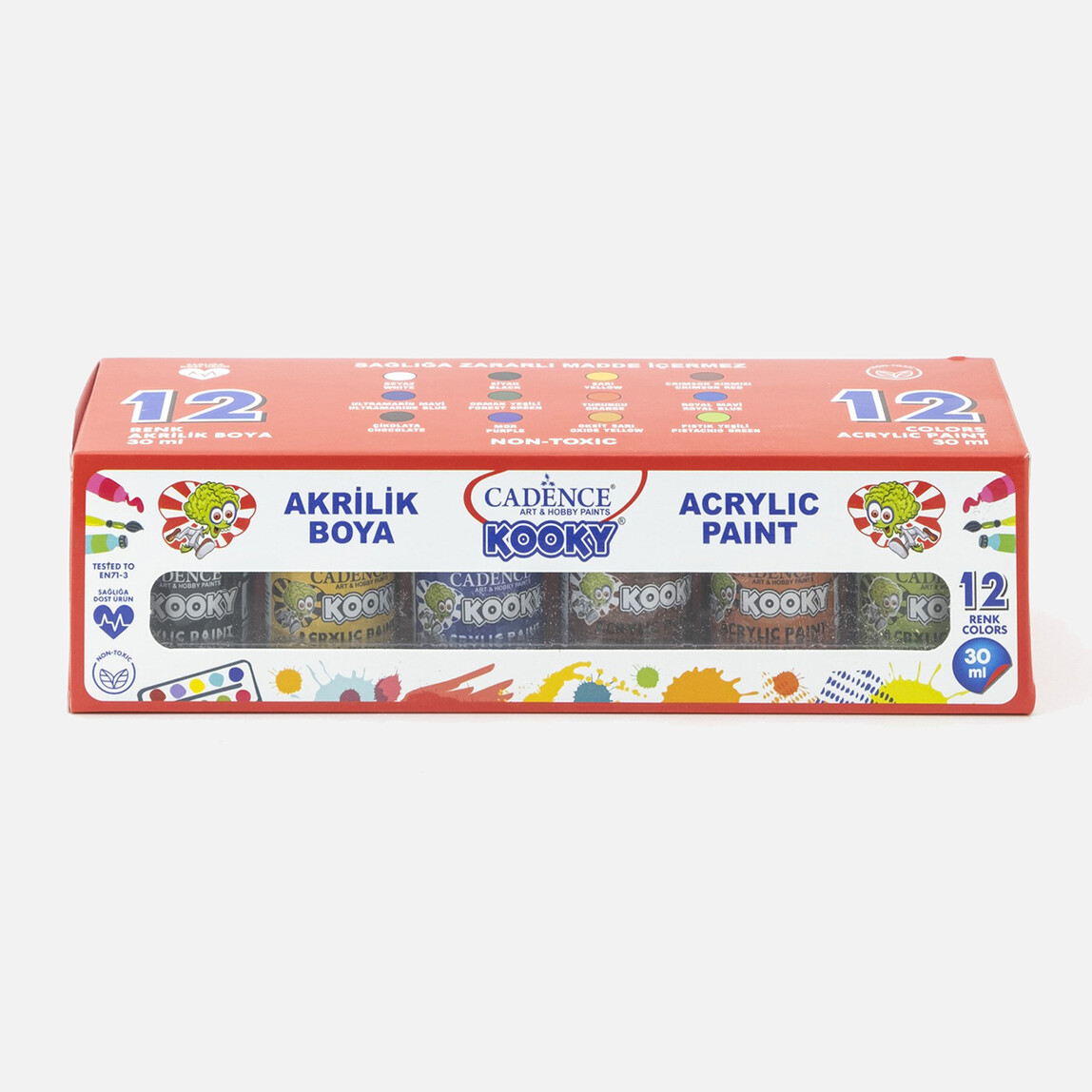    Kooky Akrilik Boya Seti 12x30ml  