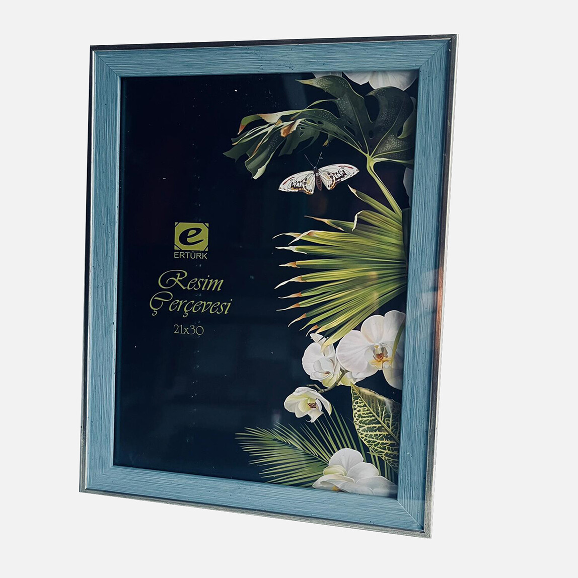    Ertürk Masaüstü Çerçeve Mavi Gri 21x30 cm  