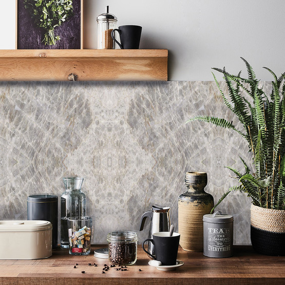 Tink Panel Buzlu Gri Duvar Panel PVC Karo  41 x 62 cm