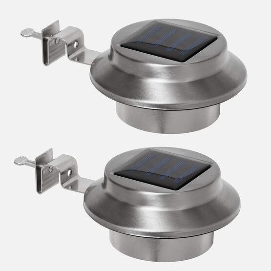 Paslanmaz 2'li Solar Panel Led Aydınlatma 