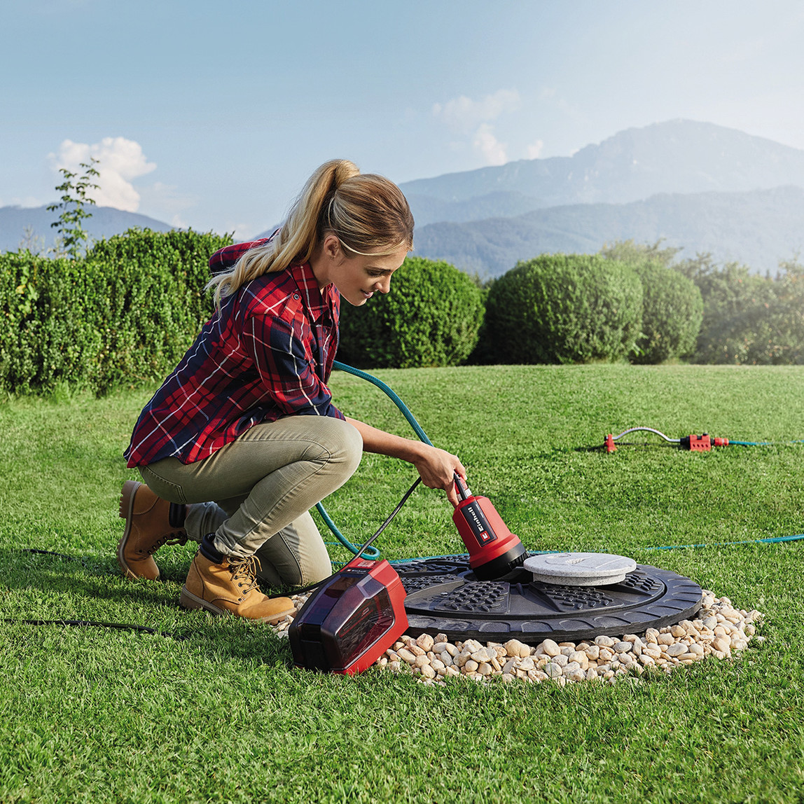    Einhell GE-PP 18 RB Li Solo 3000 lt Temiz Su Dalgıç Pompa 