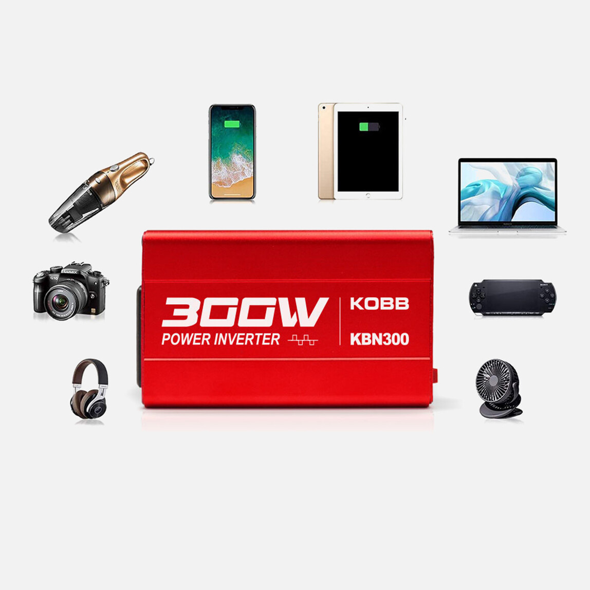    Kobb Kbn300 12V/220V 300Watt Modifiye Sinüs Dönüştürücü İnvertör 