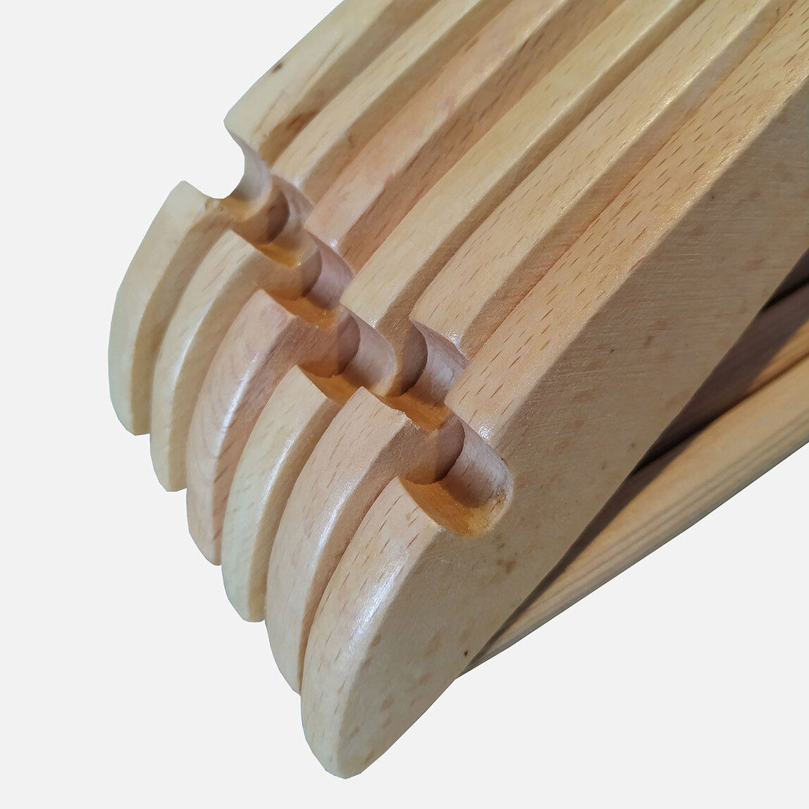    Lorin Ahşap Askı Naturel 6'lı  