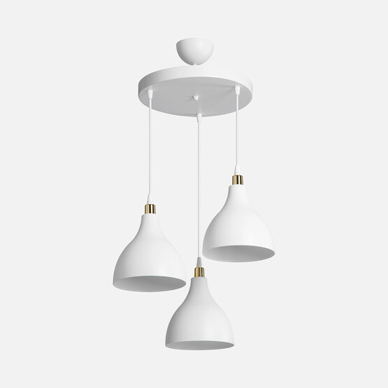 Ronda 3'lü Sarkıt Avize Beyaz