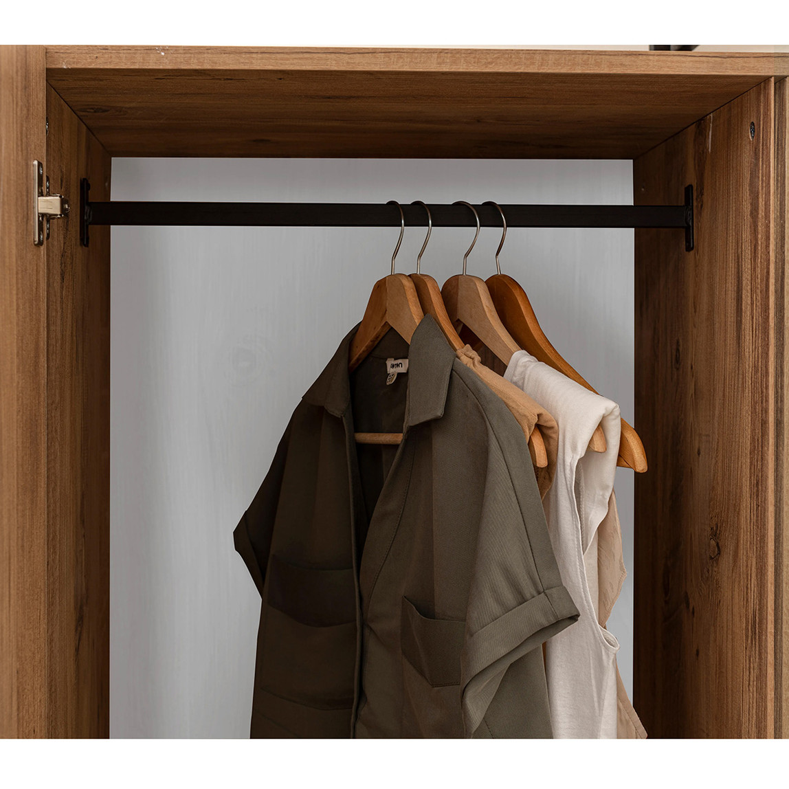    Lar İndustrial Tek Kapaklı Dolap Açık Kahverengi  