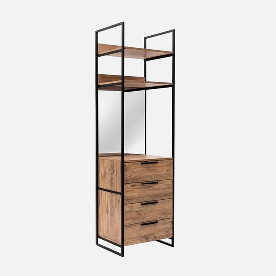 Lar İndustrial 4 Çekmeceli Aynalı Dolap 