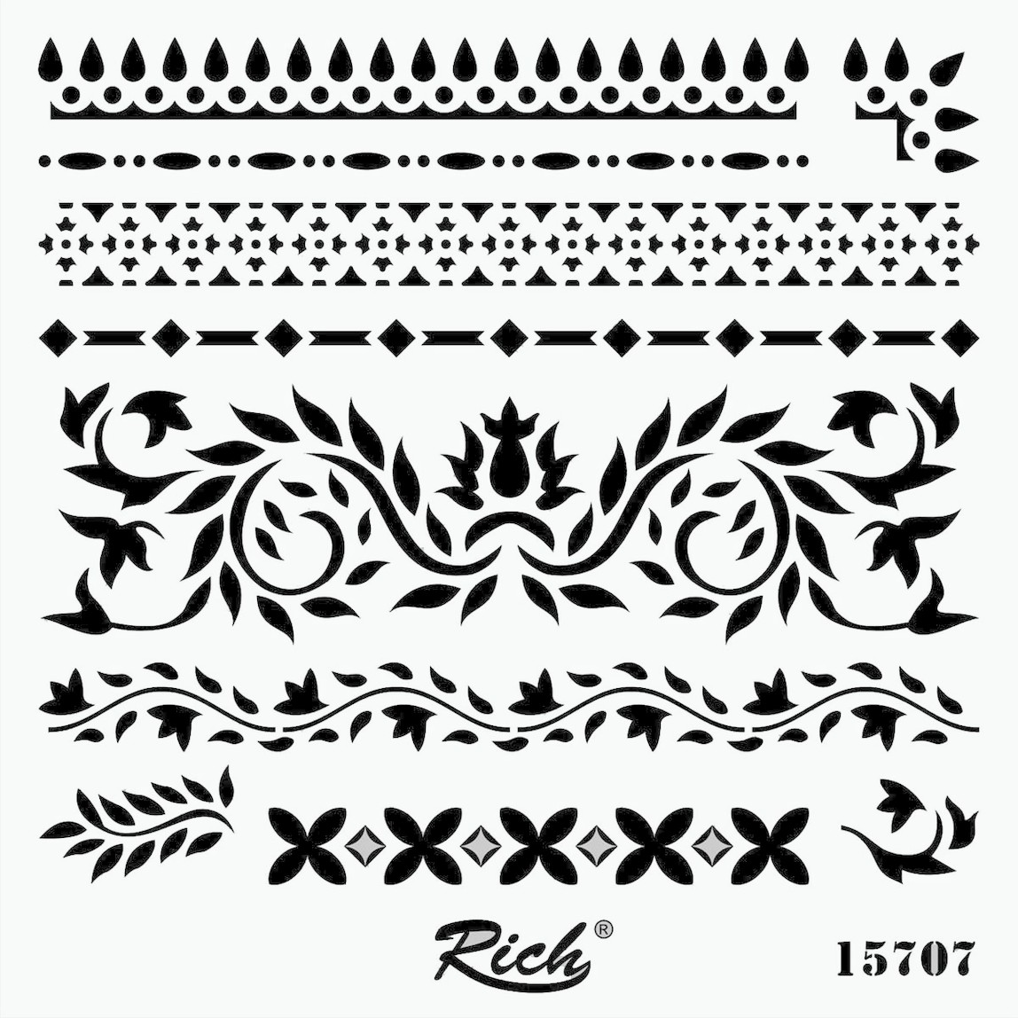    Stencıl Kare 25x25 15707   