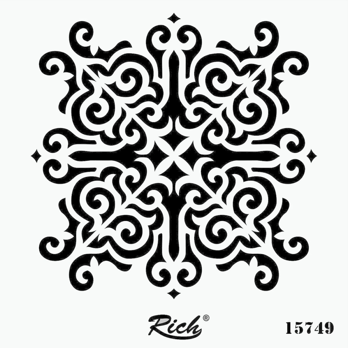    Stencıl Kare 25x25 15749   